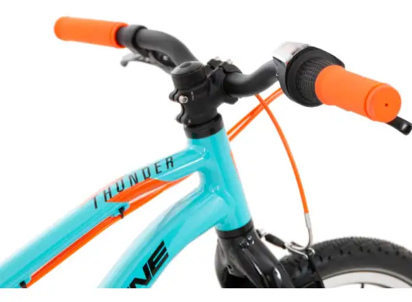 Rock Machine Thunder 20 Gloss Neon Cyan/Schwarz/Orange Kinderfahrrad