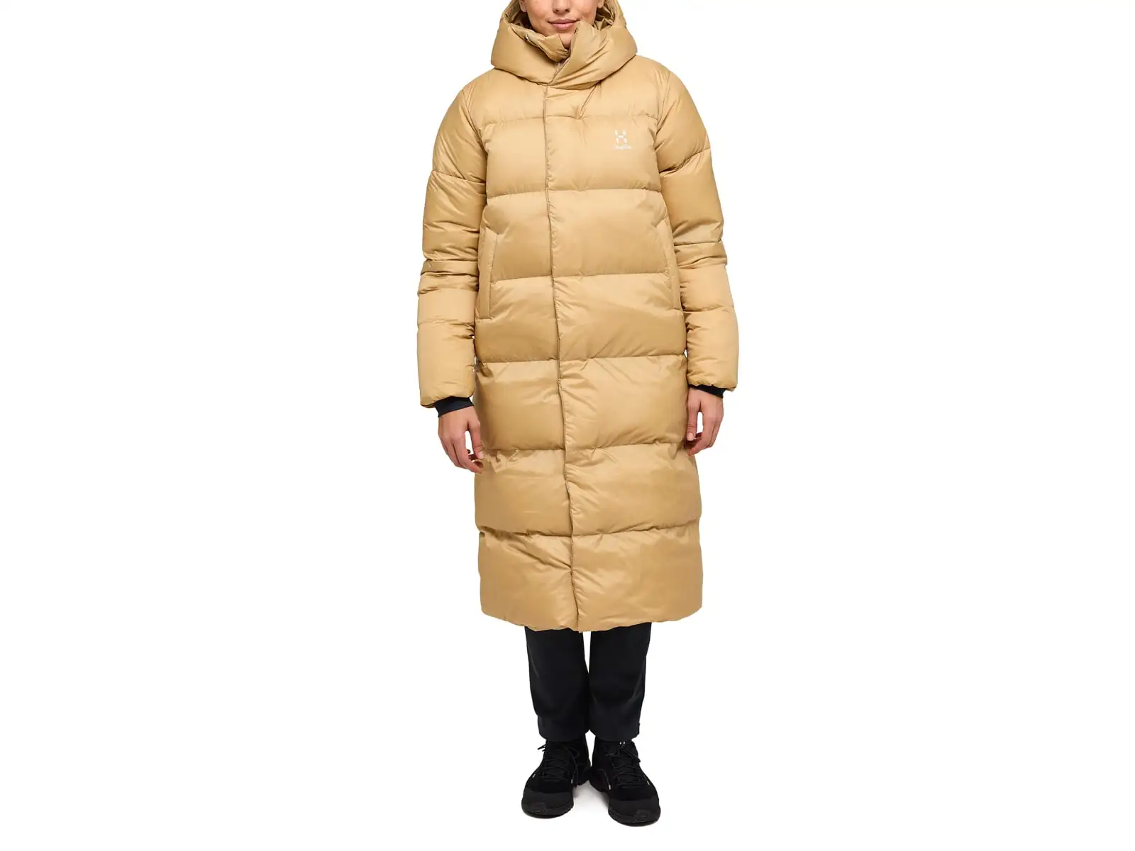 Haglöfs Long Down Damen-Daunenmantel beige
