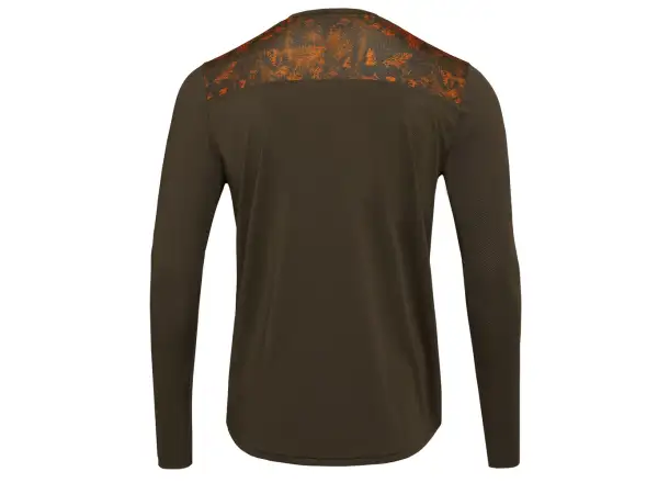 Silvini Ello Herrentrikot Langarm Olive/Orange