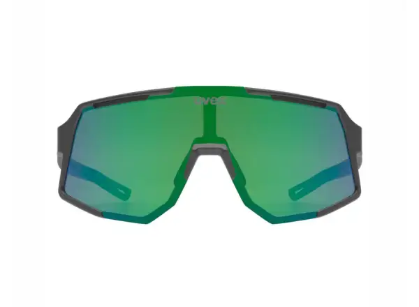 Uvex Sequenze Fahrradbrille Black matt/Mirror Green