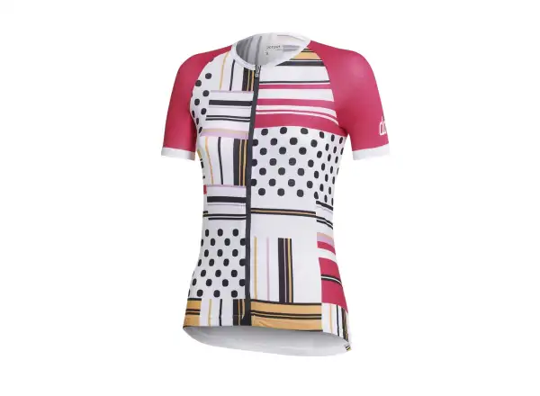 Dotout Square Damen-Trikot Kurzarm Fuchsia