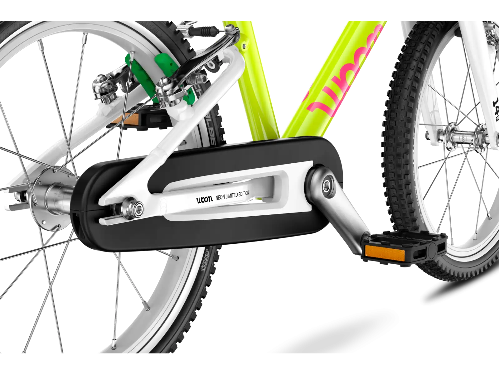 Woom GO 2 Kinderfahrrad neon lime