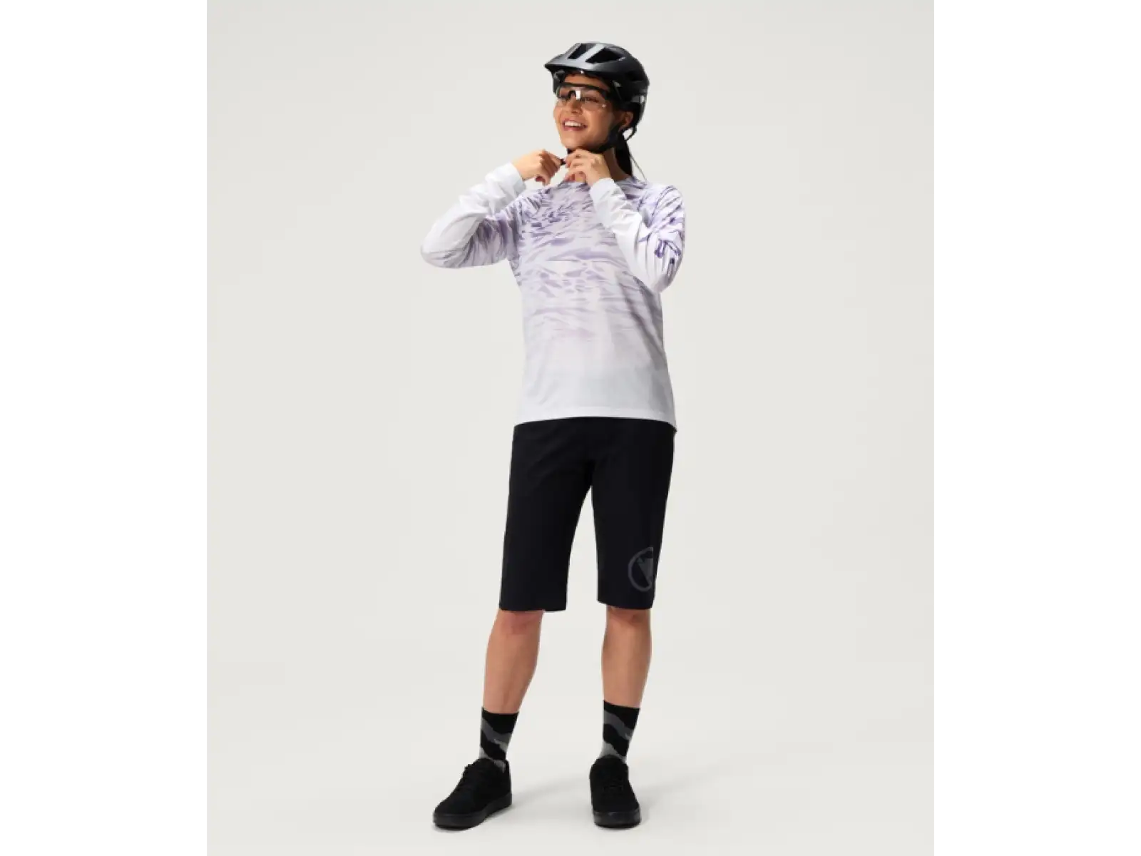 Endura LTD Marble Damen-Trikot Langarm Heather