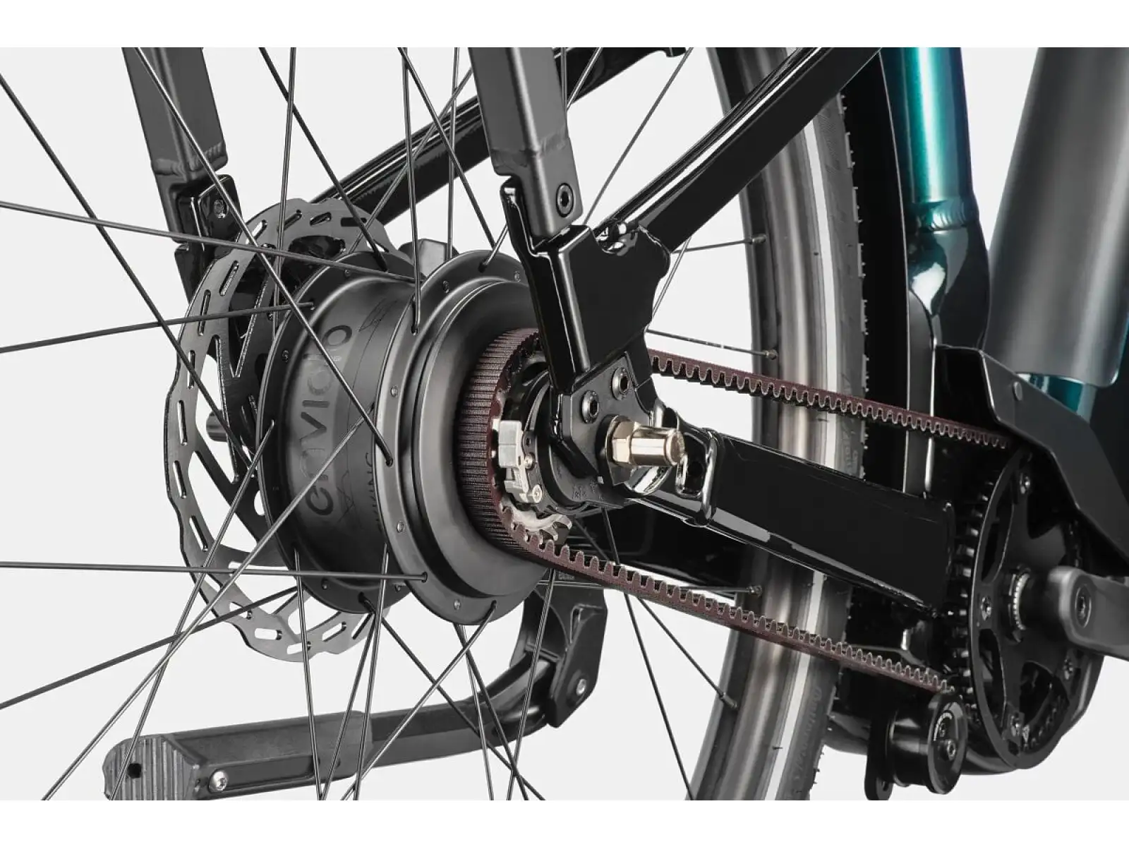 Cannondale Mavaro 1 LSTH Deep Teal Tiefeneinsteiger-Stadtelektrofahrrad