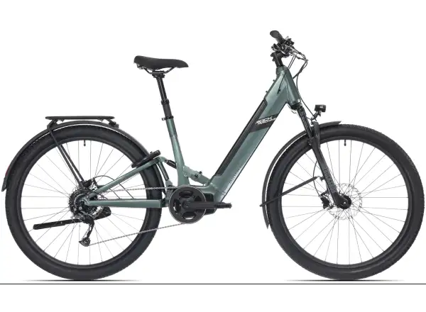 Rock Machine Crossride e450 FS Tiefeinstieg vollgefedertes Elektrofahrrad Ocean Grey/Black