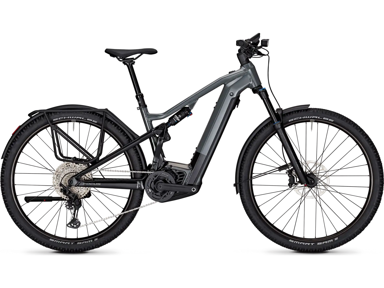 Focus Thron2 6.8 EQP DI 625Wh vollgefedertes E-Bike Slategrey/Magicblack