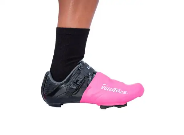 Velotoze Toe Cover Road Latex Überschuhe für Rennradschuhe in Rosa, Einheitsgröße.
