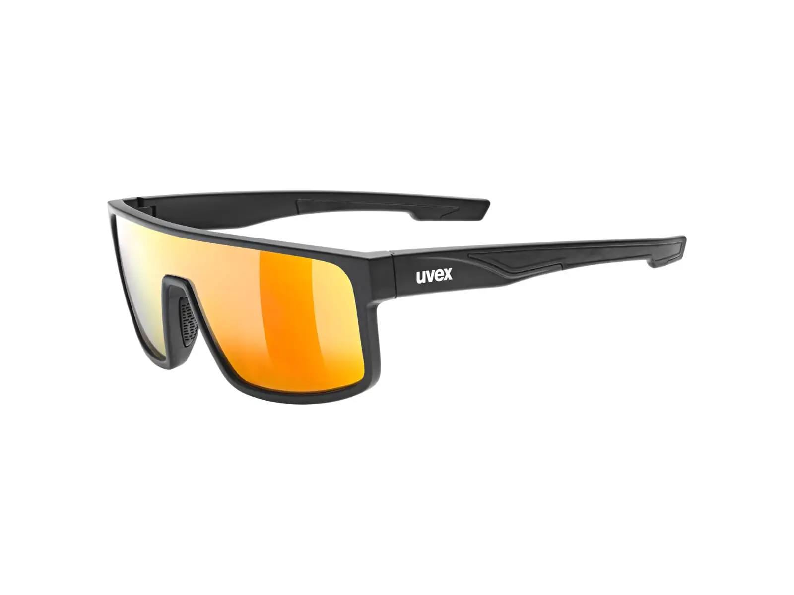 Uvex LGL 51 Radbrille Black Mat/Mirror Red