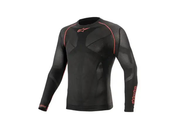 Alpinestars Ride Tech V2 Herren-Shirt Langarm schwarz/rot