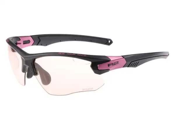R2 Crown fototropische Brille matt schwarz/pink