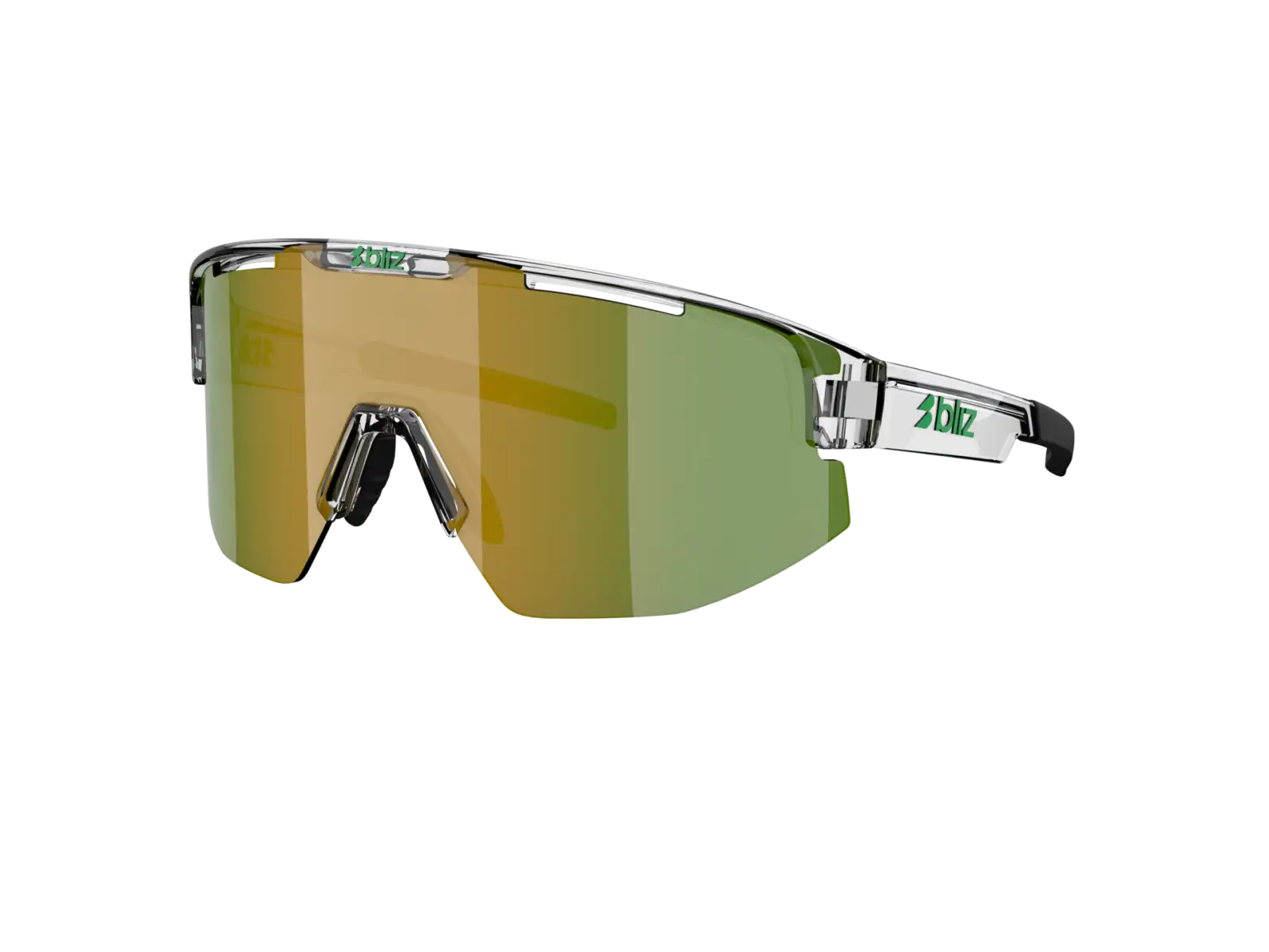 Bliz Matrix Sonnenbrille Transparent White/Brown Green Multi