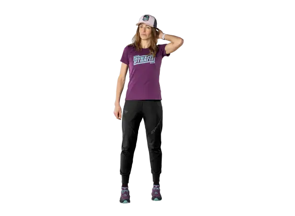 Damen T-Shirt Dynafit Graphic kurzarm königliches Lila