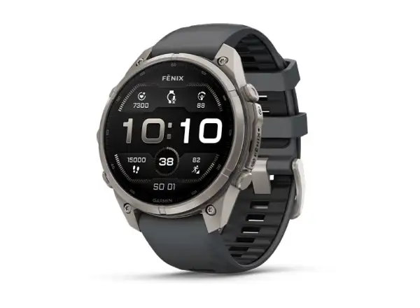 Garmin fenix 9 Pro inReach 43 mm Smartwatch Carbon gray DLC Titanium Black/Pebble gray