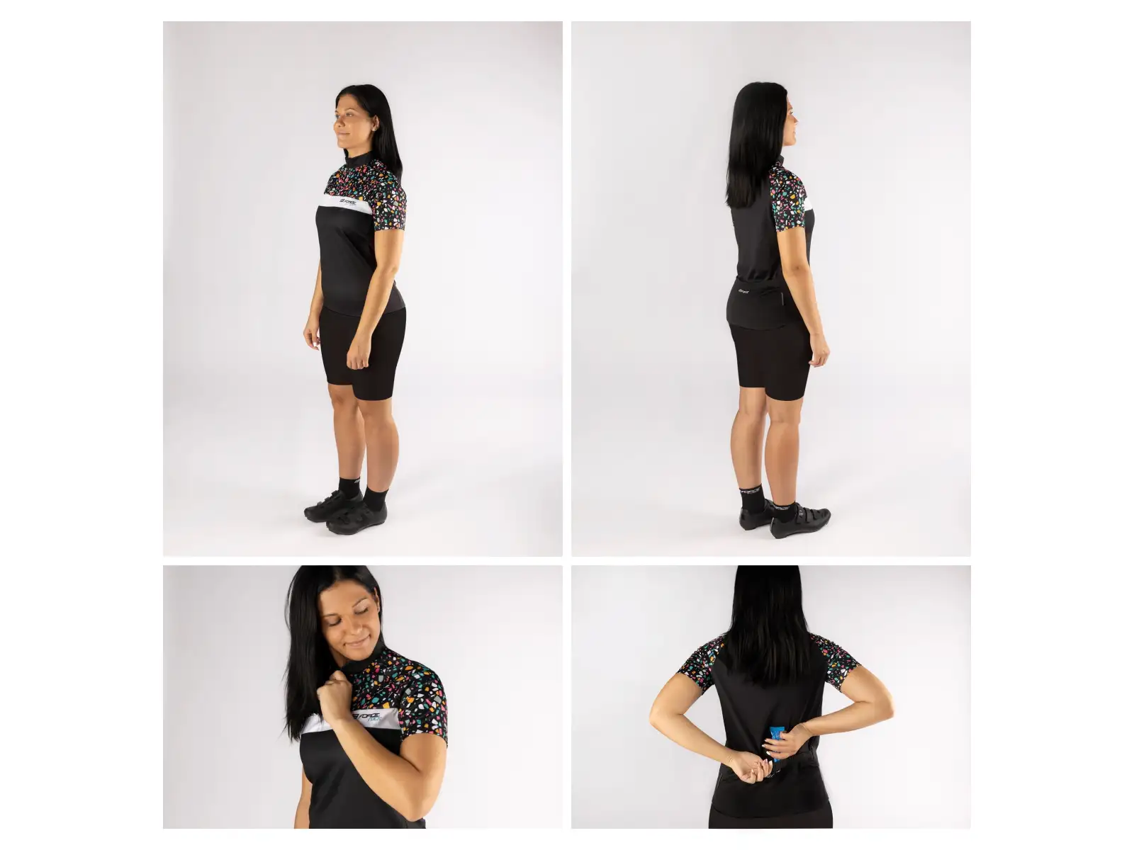 Force Rock Lady Damen Kurzarmtrikot schwarz