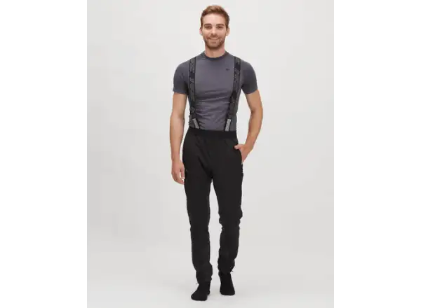 Silvini Alzaro Herrenhose mit Latz Schwarz/Wolke
