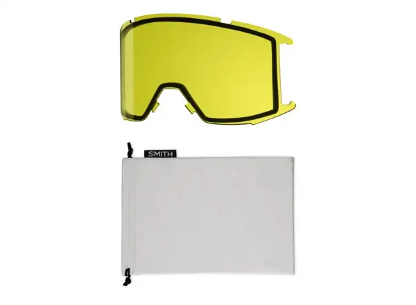 Smith Squad Skibrille schwarz / Chroma Sun Platinum Mirror + Yellow