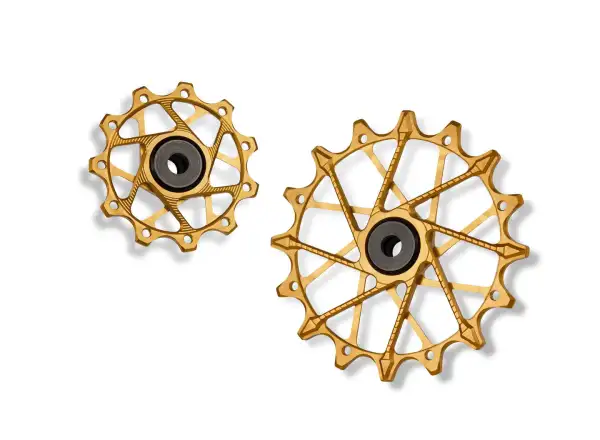Garbaruk-Schaltwerksrädchen für Shimano 11-Gang. 11 +16T Gold.