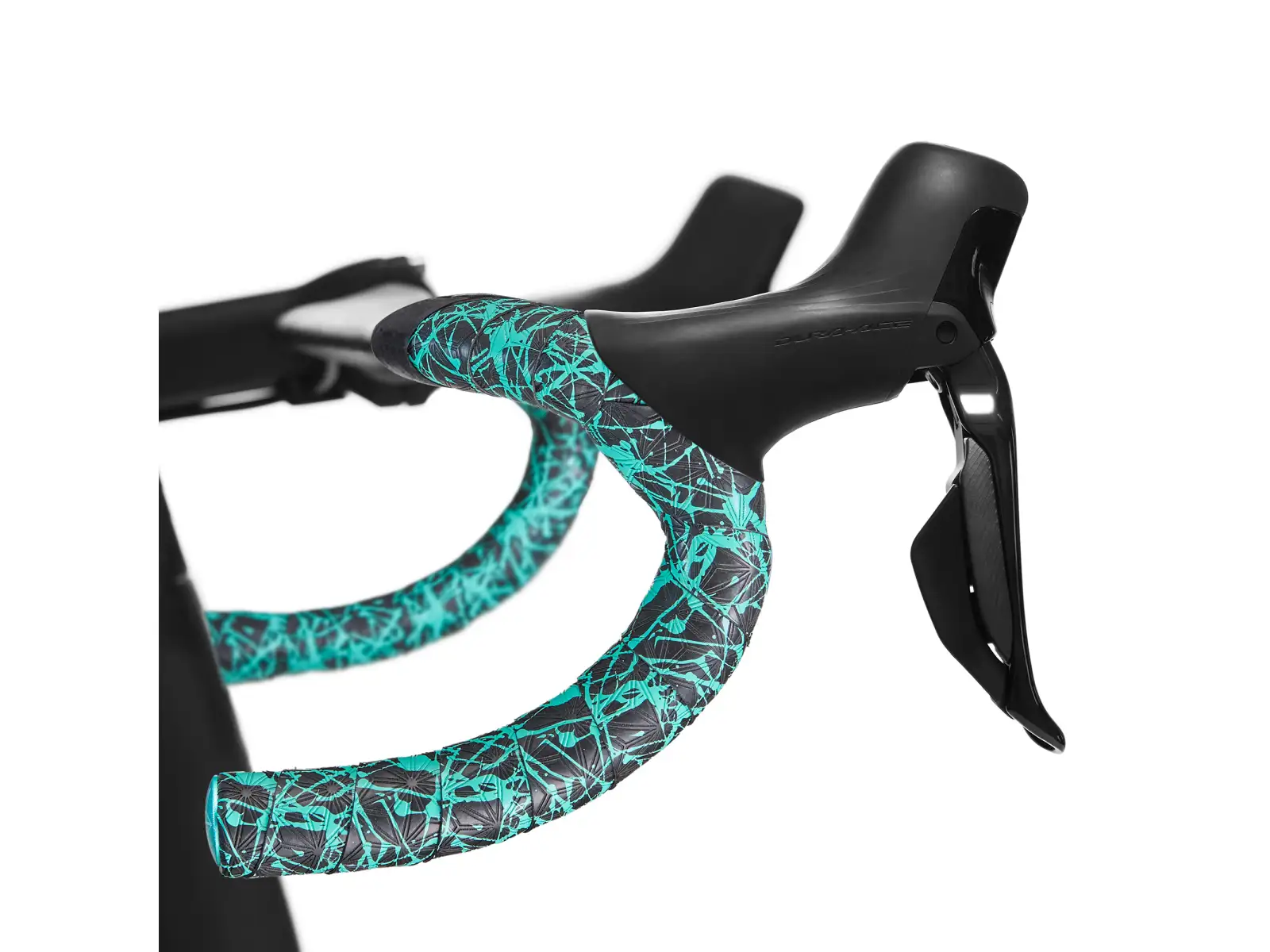 Supacaz Super Sticky Kush Splat Lenkerband Celeste/Celeste Plugs