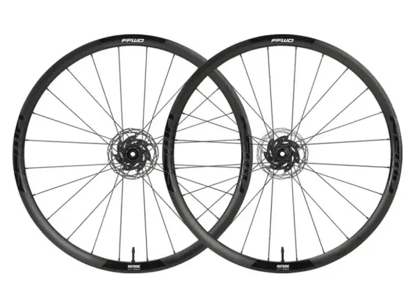 FFWD Outride geflochtene Gravel-Räder, DT Swiss 350 Naben Matt Black