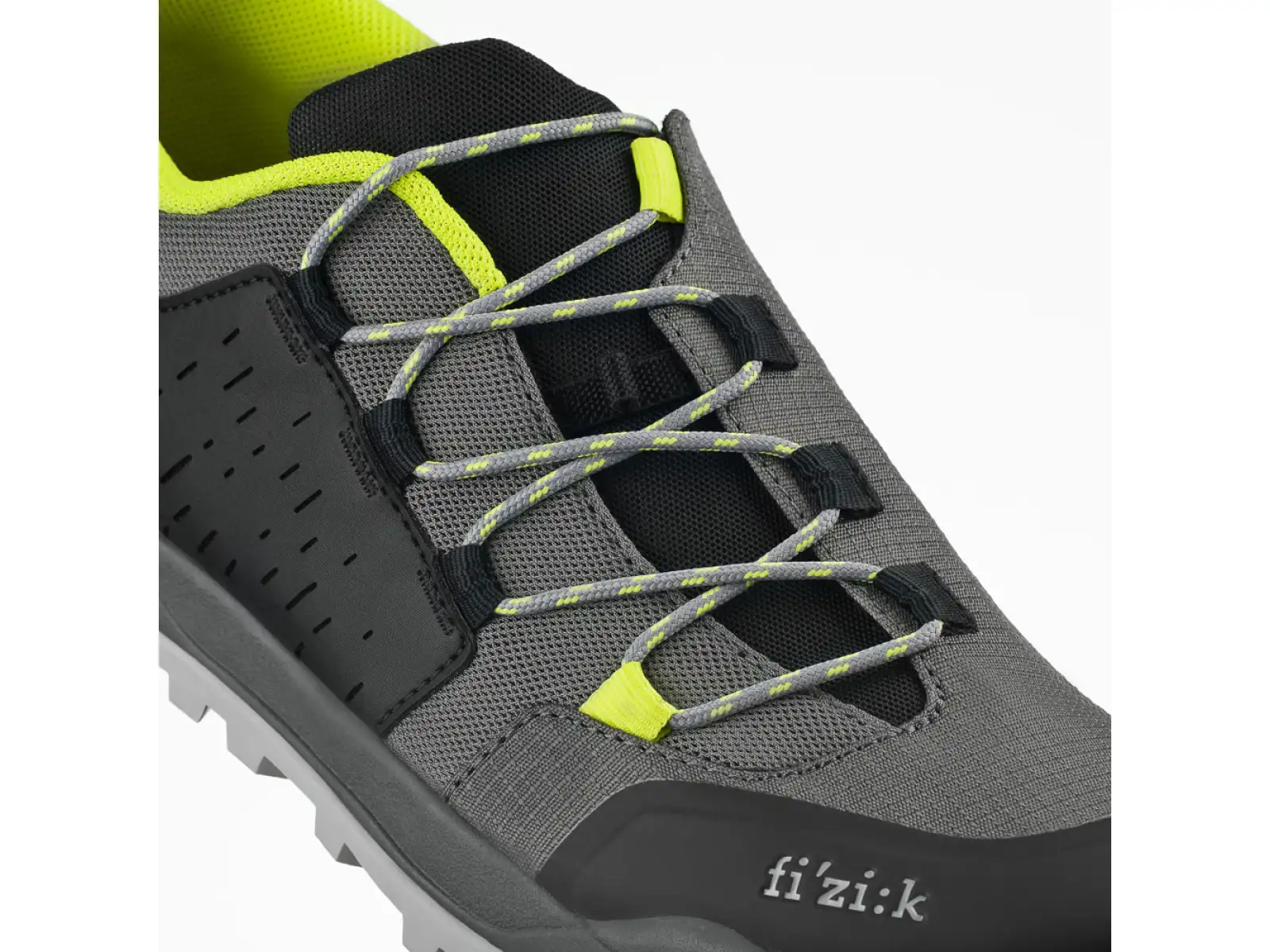 Fizik Terra Ergolace X2 MTB Herren Radschuhe Grey/Yellow Fluo