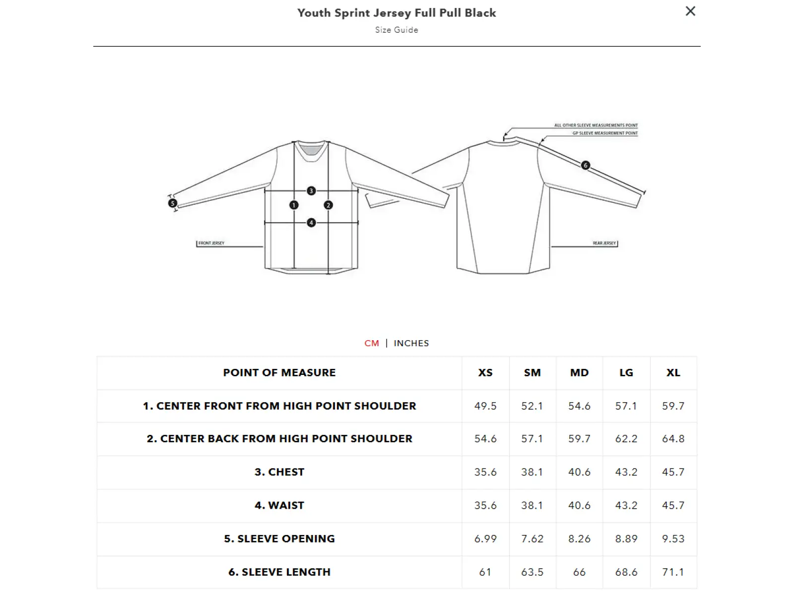 Troy Lee Designs Sprint Full Pull Kindertrikot langärmlig Black