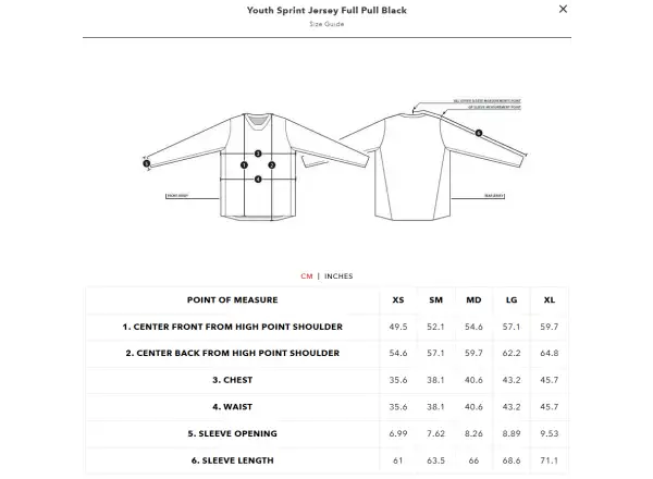 Troy Lee Designs Sprint Full Pull Kindertrikot langärmlig Black