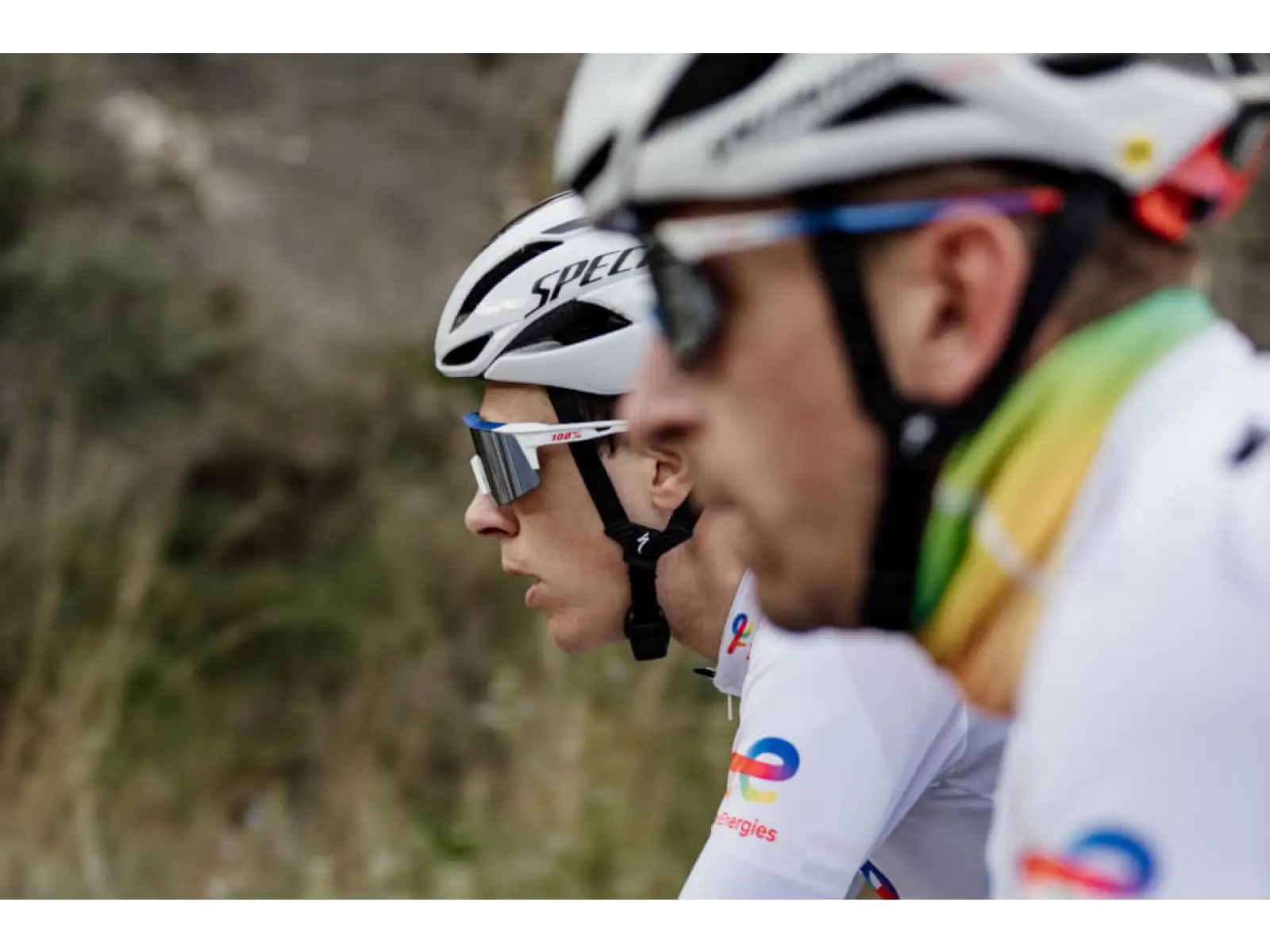 100% Speedcraft Brille TotalEnergies Team Matt Weiß / HIPER Linse