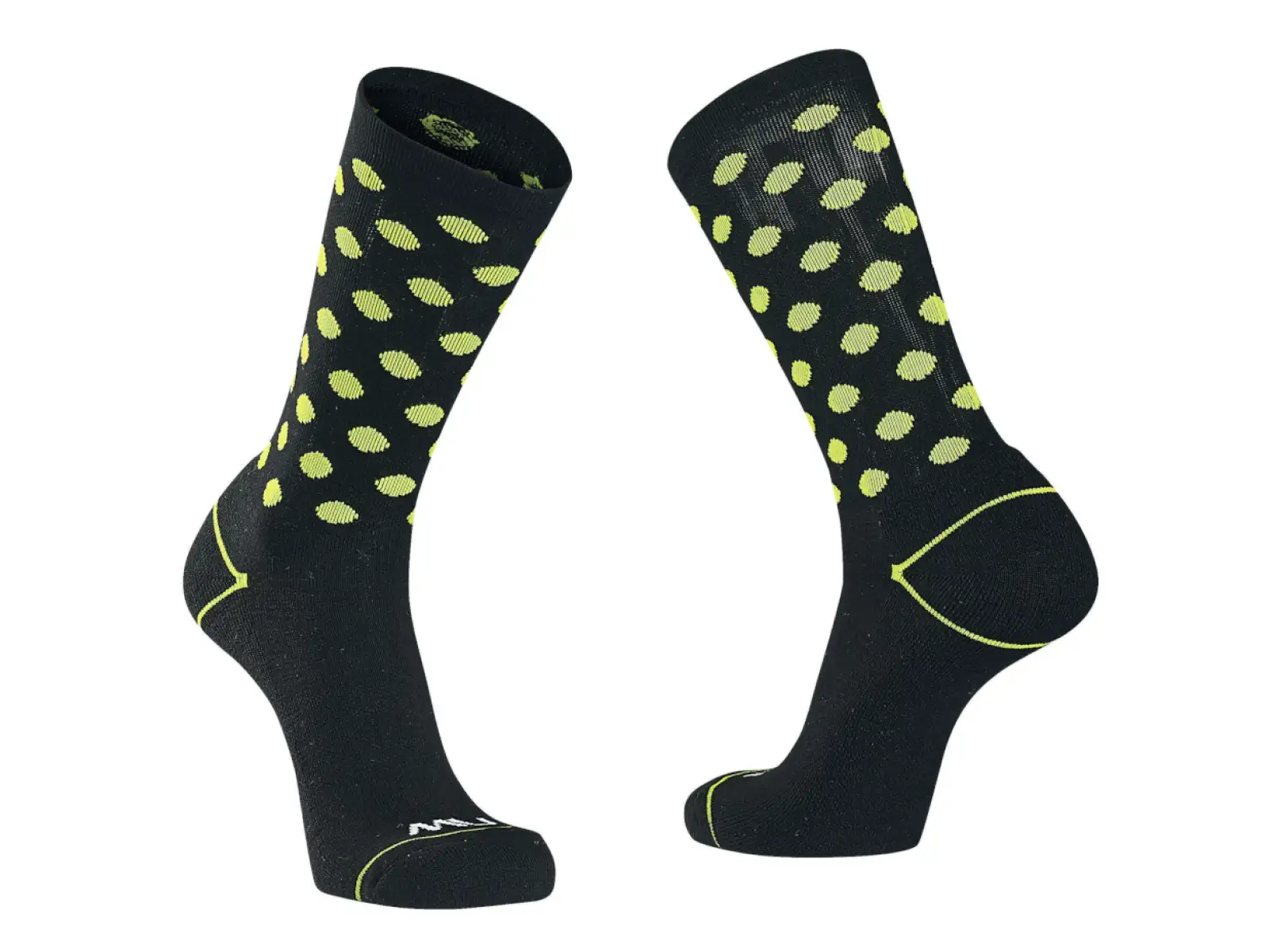 Northwave Core Socken Black/Yellow Fluo