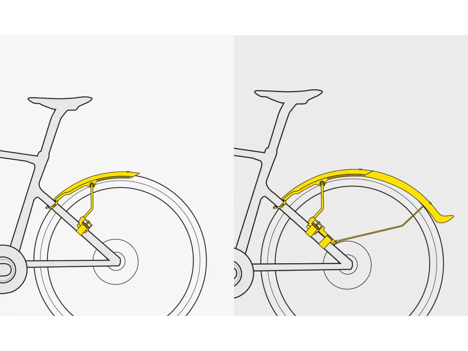 Topeak TetraFender R2 hinterer Straßenkotflügel reflektierender Aufkleber