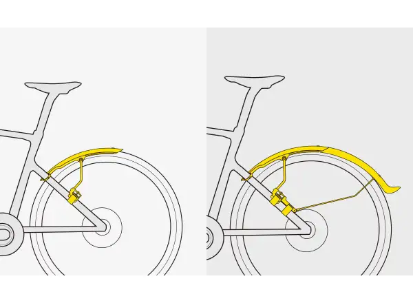 Topeak TetraFender R2 hinterer Straßenkotflügel reflektierender Aufkleber