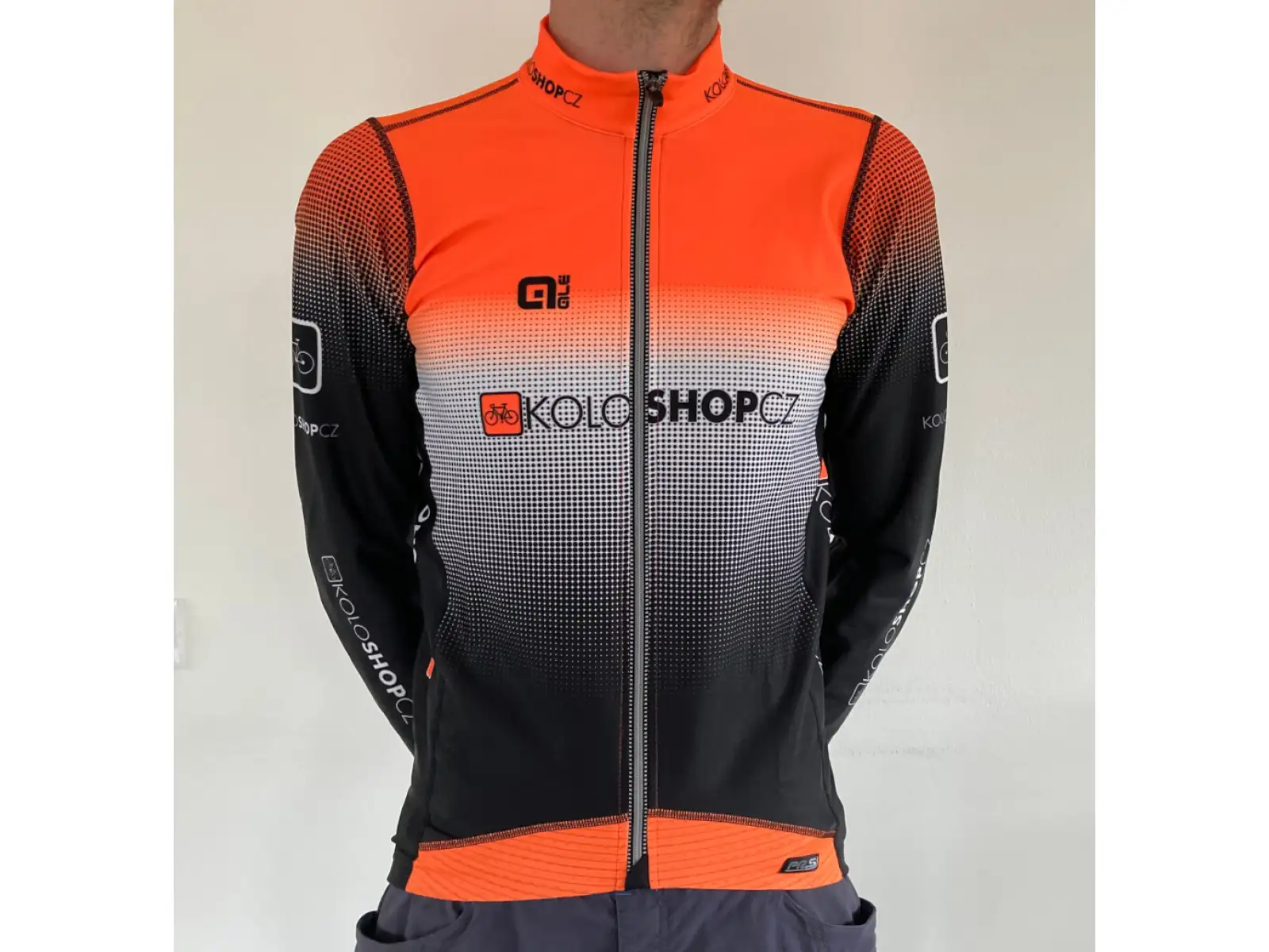 Alé PR System Koloshop Herren gefütterter Tricot Langarm orange