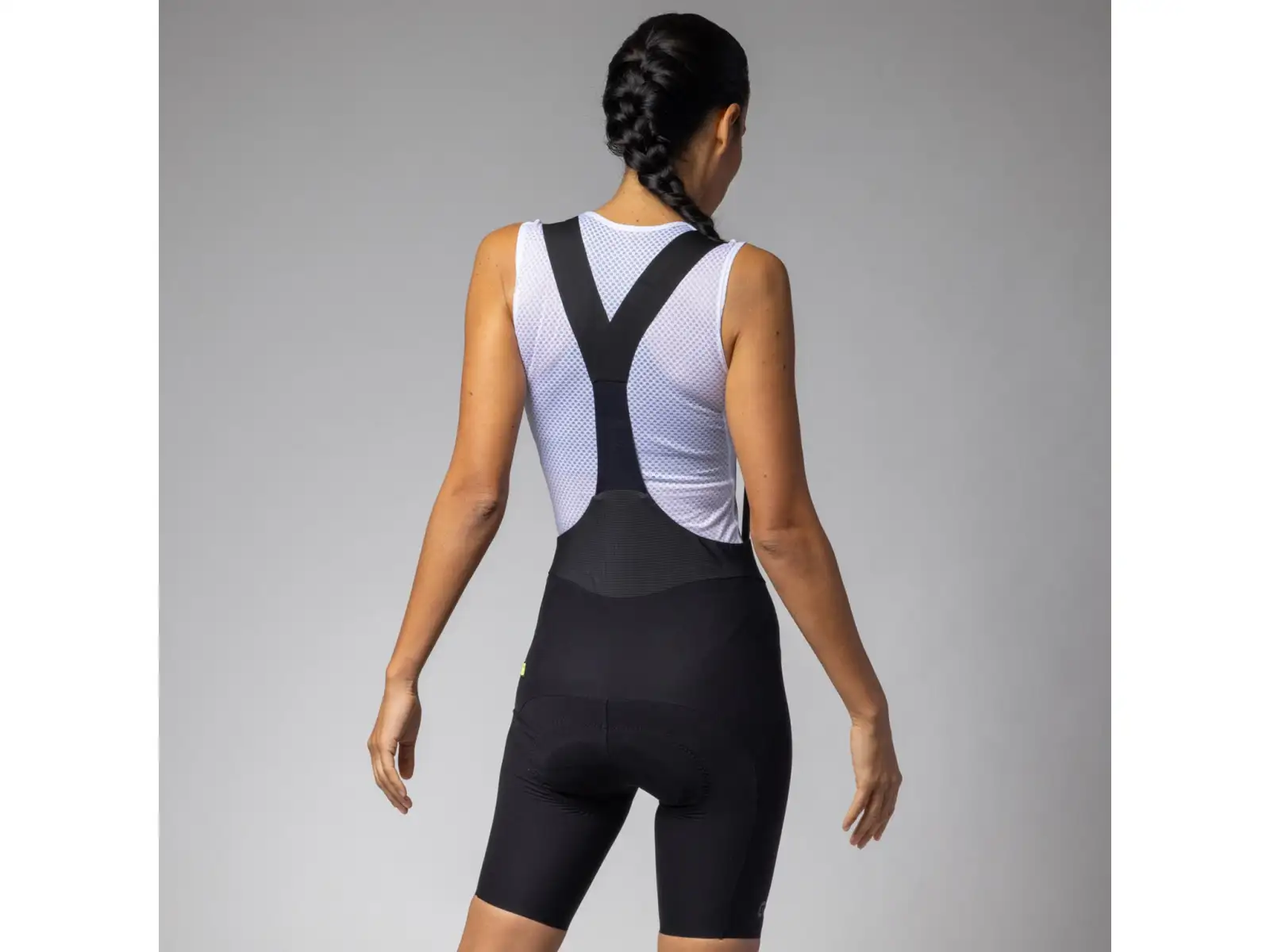 Alé Speedfondo Light Damen Radhose mit Polster und Trägerhose schwarz