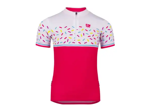 Etape Rio Kinder Kurzarmtrikot pink/weiß