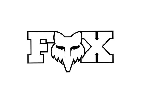 Fox Head X 3" Aufkleber White