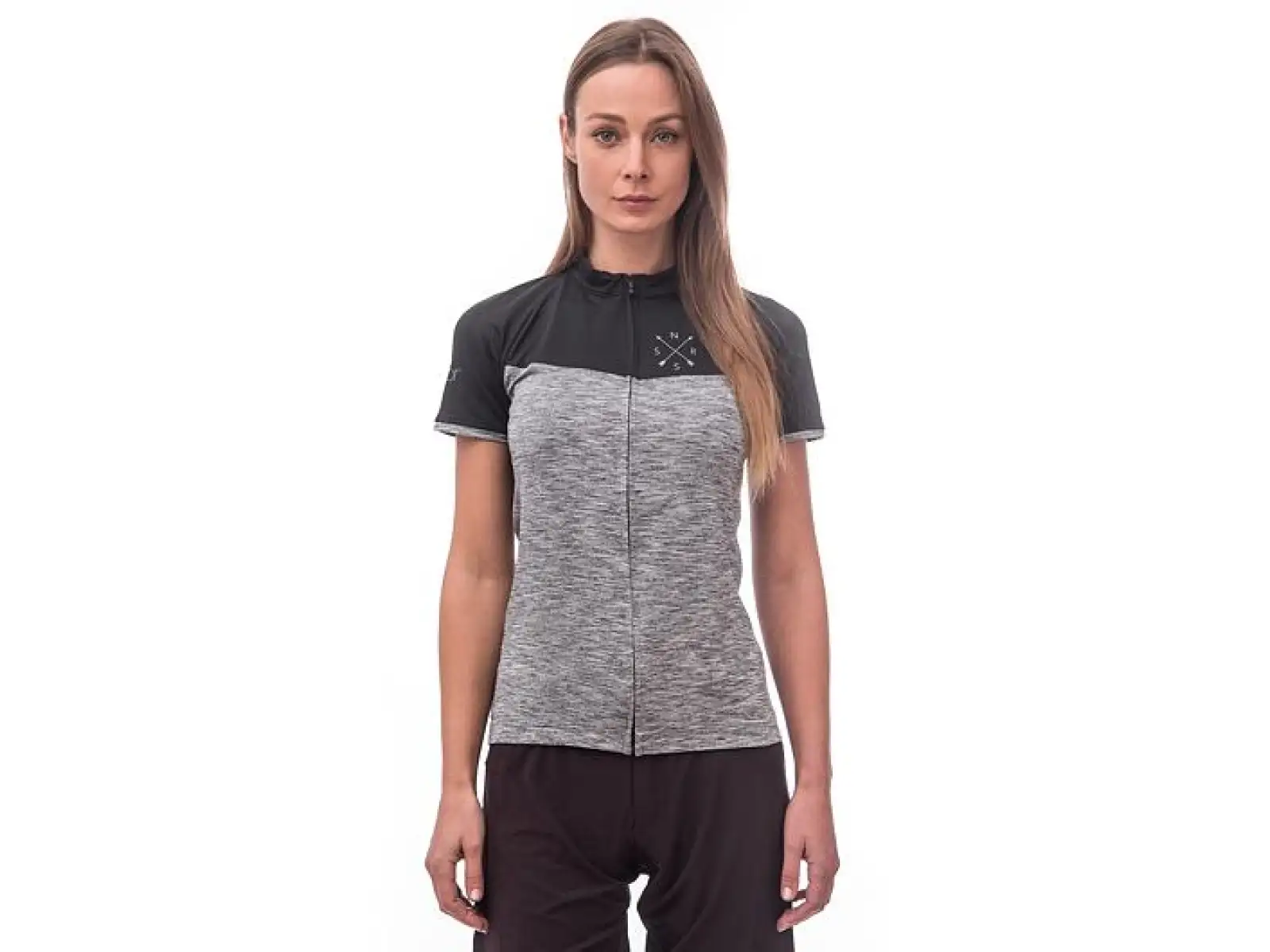 Sensor Cyklo Motion Damen-Trikot Kurzarm grau/schwarz
