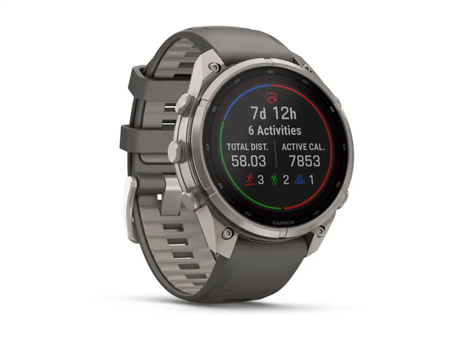 Garmin Fénix 9 Pro inReach Solar 47 mm Titan Pebble Gray/Silver Gray