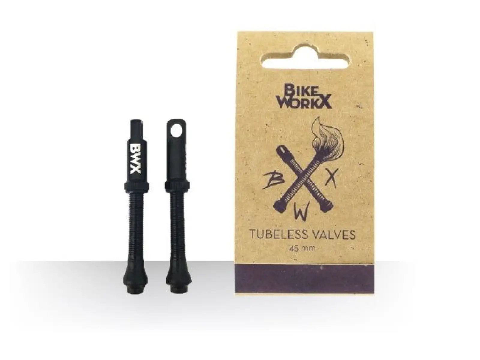 Bikeworkx Tubeless Ventile 45 mm, Paar