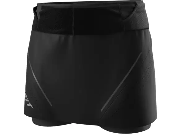 Dynafit Ultra 2v1 Damenlaufrock mit Innenshorts Black Out