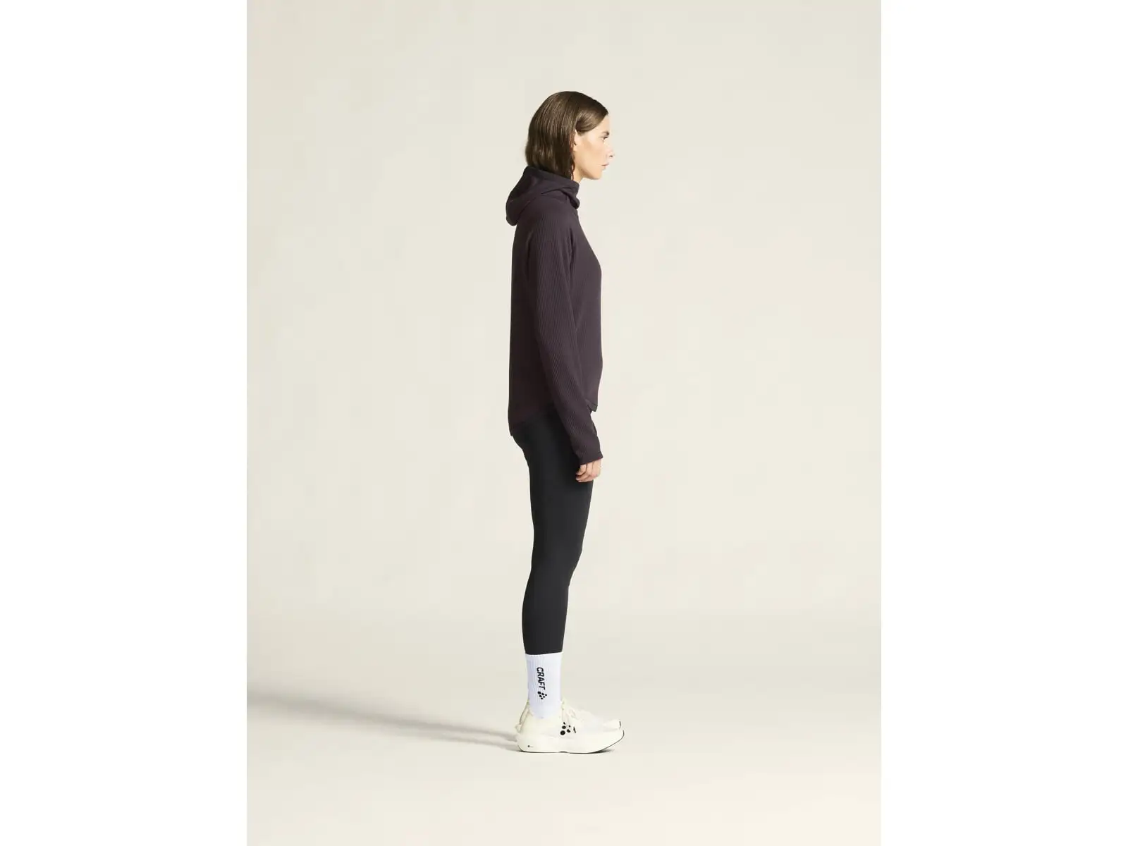 Craft Grid Hood Damen Kapuzenpullover violett