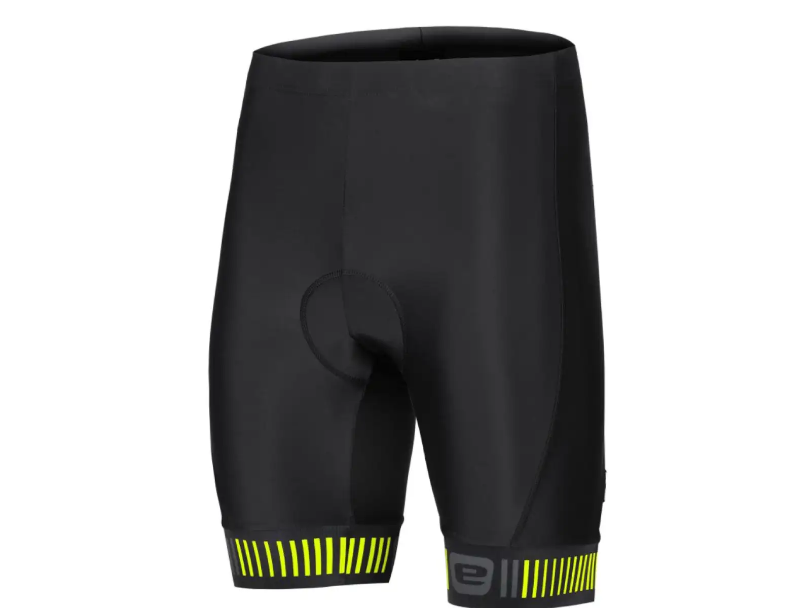 Etape Elite Herren Shorts mit Polsterung Schwarz/Fluogelb