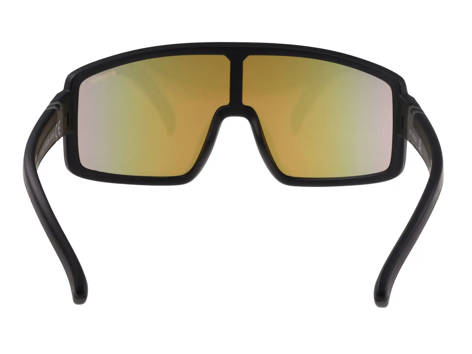 R2 Invader Kinder-Sonnenbrille Schwarz/Braun/Schwarzrot Chrom