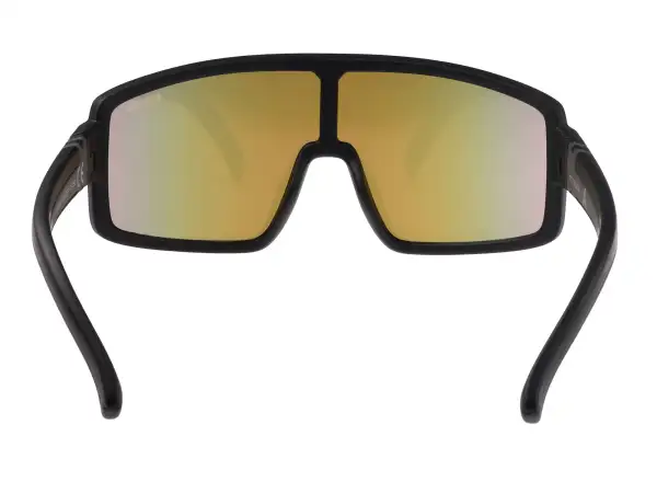 R2 Invader Kinder-Sonnenbrille Schwarz/Braun/Schwarzrot Chrom