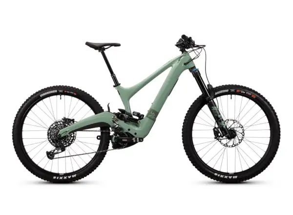 Ibis OSO Forest Service Green full-suspension E-Bike