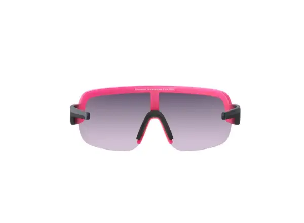 POC Aim Fluorescent Sonnenbrille Pink/Uranium Black Translucent