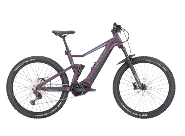 Bulls Aminga Eva TR 2 27,5" W 625 Wh Vollgefedertes E-Bike Deep Berry Matt