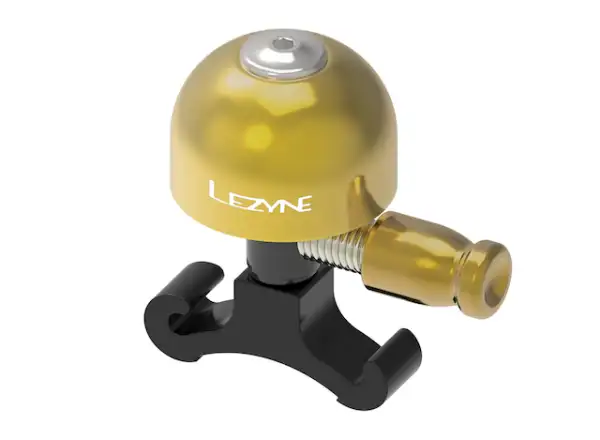 Lezyne Classic Messing Glocke Small gold/schwarz