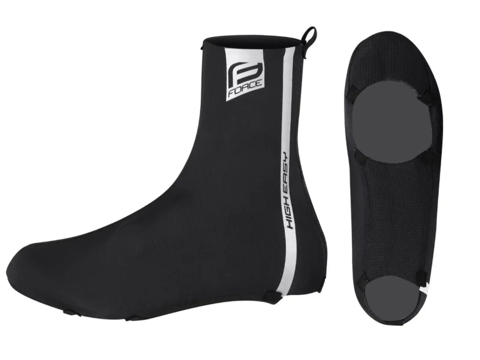 High Easy Force Neopren-Überzieher für Fahrradschuhe in Schwarz.