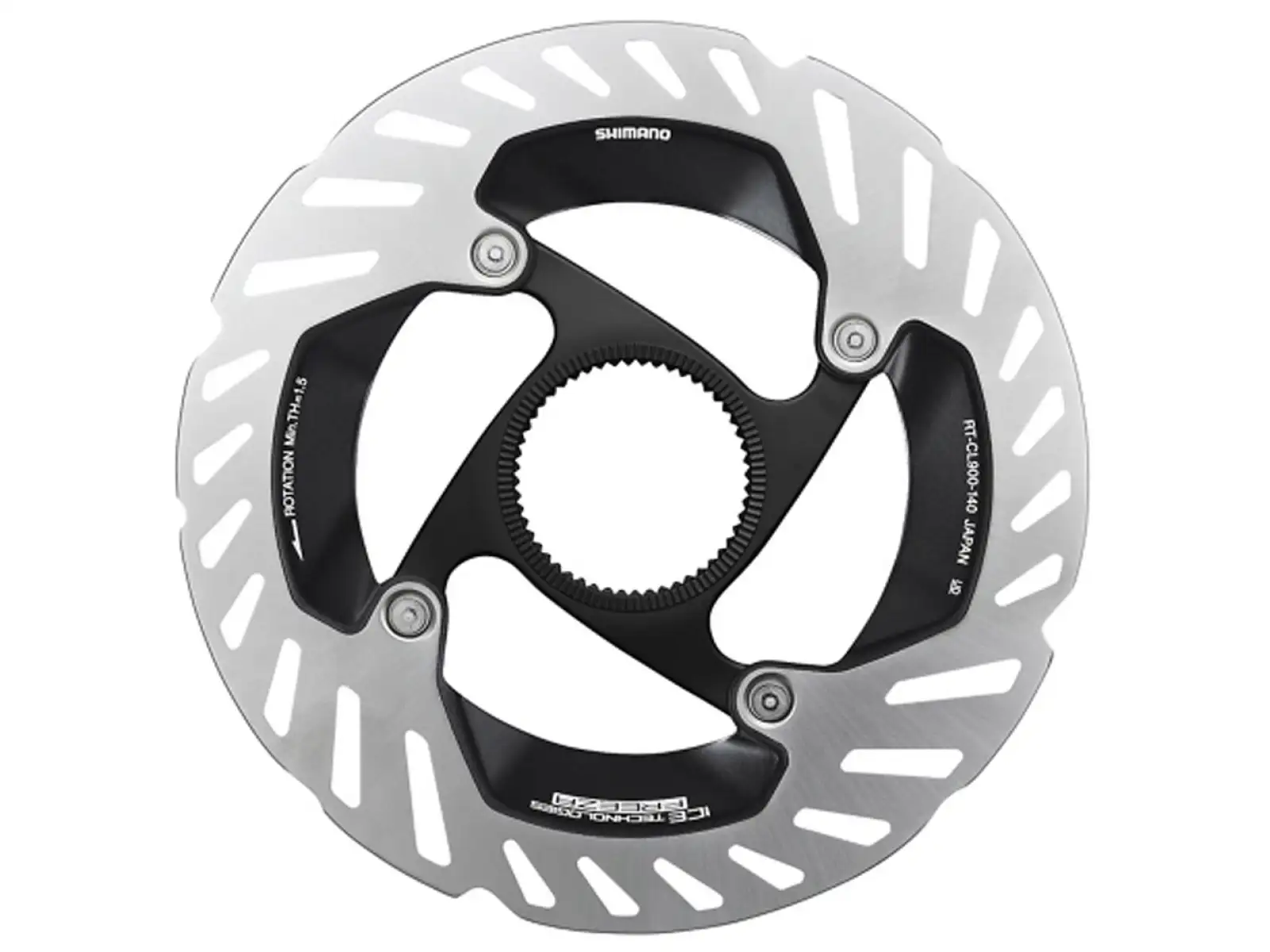 Shimano RT-CL900 Bremsscheibe 203 mm, Center Lock, Ice Tech, Außen-Lockring
