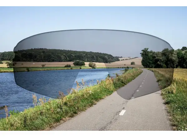 Force Mantra Fahrradbrille schwarz/rot verspiegelte Gläser
