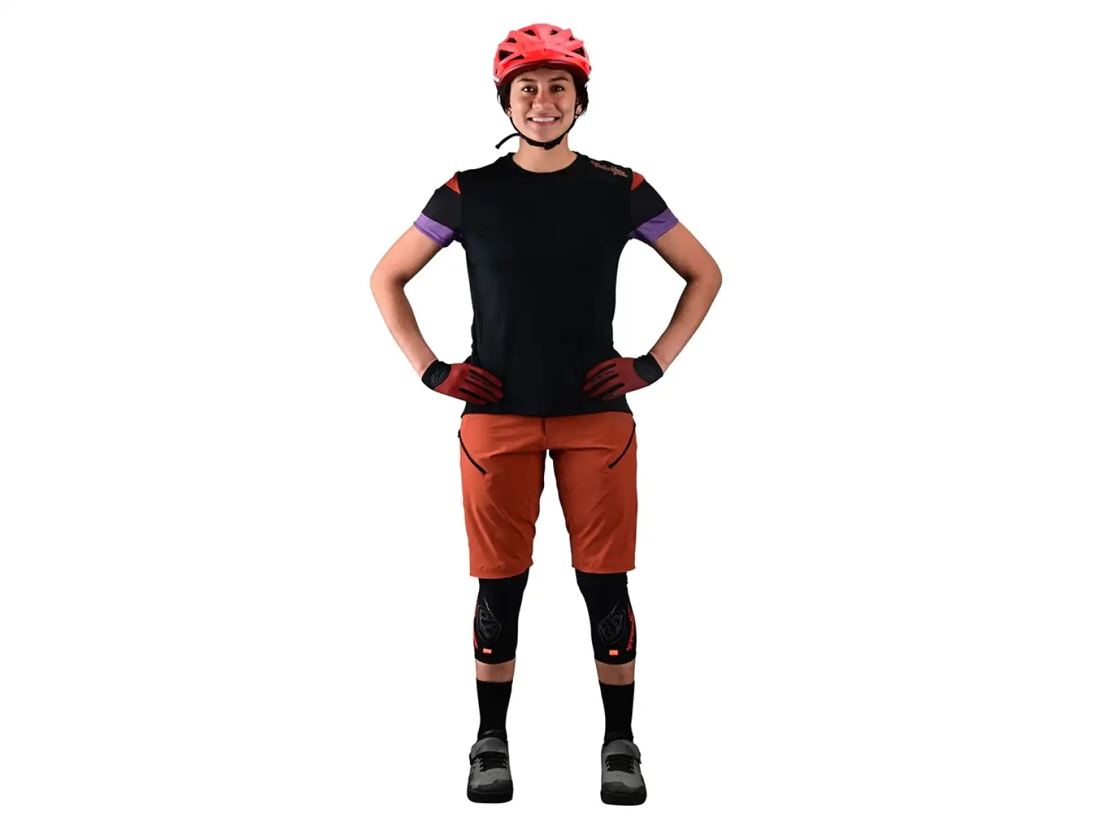 Troy Lee Designs Lilium Damen-Trikot Kurzarm Rugby schwarz